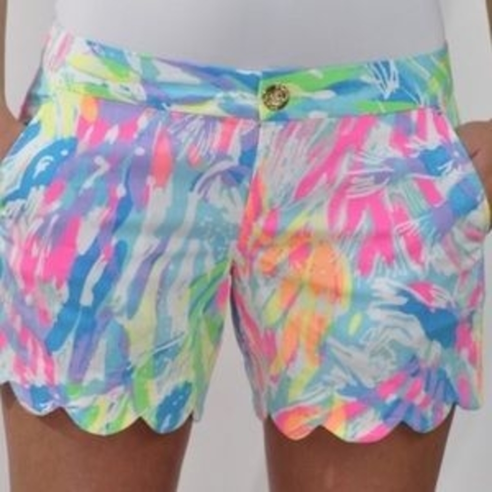 Lilly Pulitzer The Buttercup Shorts In Sparkling Sands Print